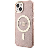 GUESS Maska Glitter Gold MagSafe za iPhone 11 / Xr 6.1", prozirna